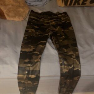 Nike Camouflage Leggings - Black and Brown